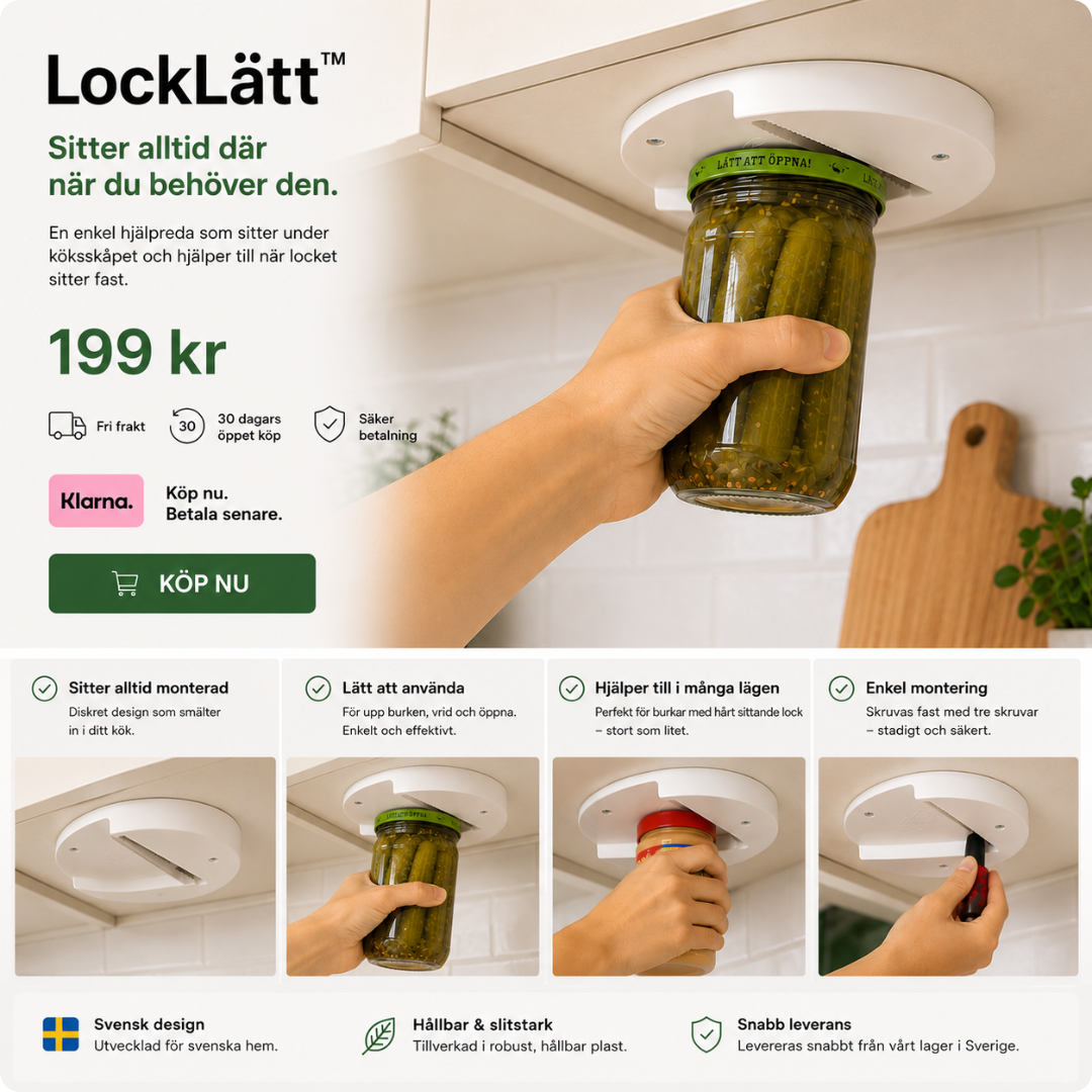 LockLätt™ - Låt inte ett lock stoppa vardagen